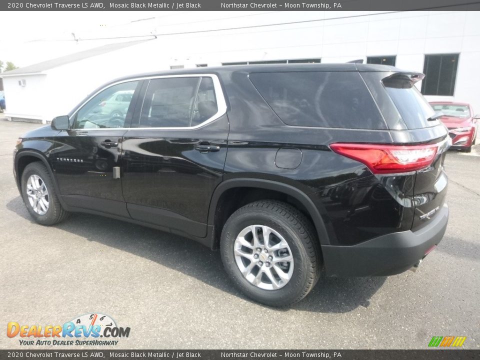 2020 Chevrolet Traverse LS AWD Mosaic Black Metallic / Jet Black Photo #3