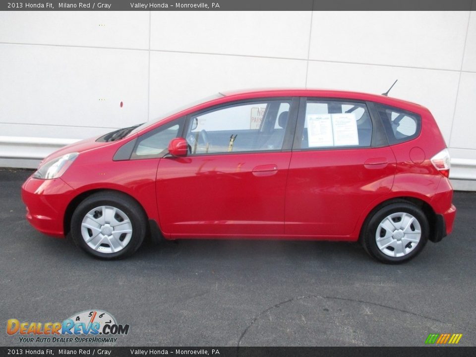 2013 Honda Fit Milano Red / Gray Photo #2