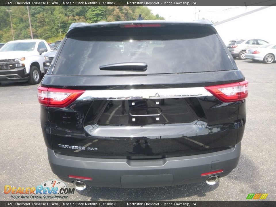 2020 Chevrolet Traverse LS AWD Mosaic Black Metallic / Jet Black Photo #4