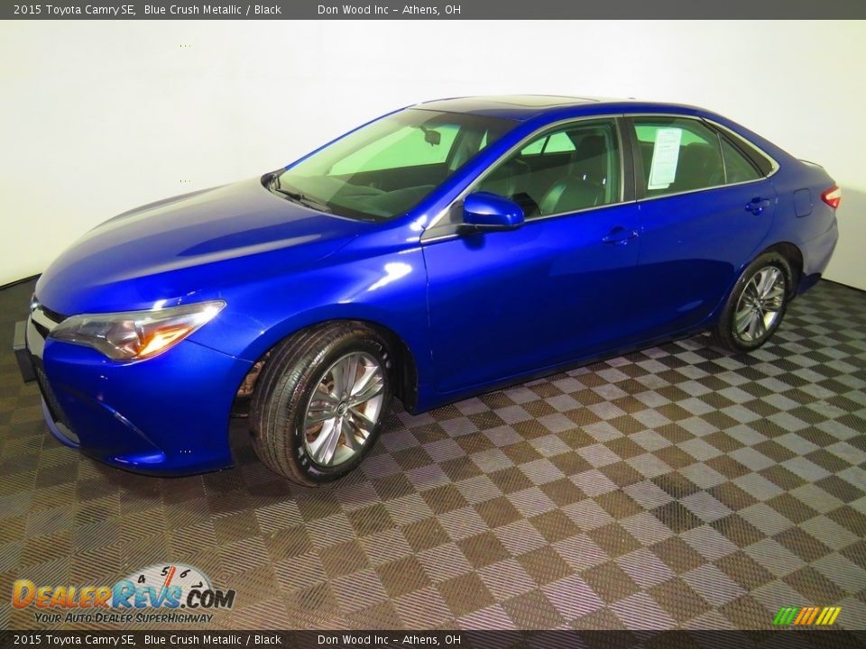 2015 Toyota Camry SE Blue Crush Metallic / Black Photo #8