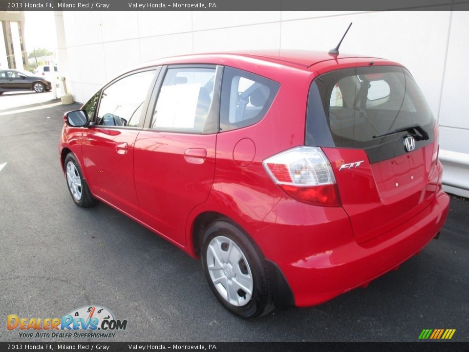2013 Honda Fit Milano Red / Gray Photo #3