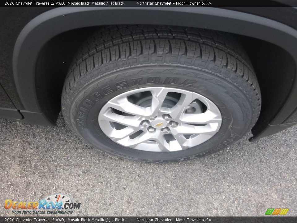 2020 Chevrolet Traverse LS AWD Mosaic Black Metallic / Jet Black Photo #9