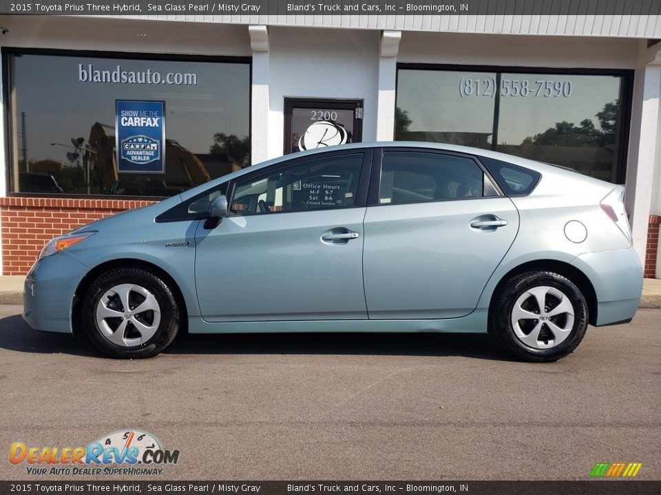 2015 Toyota Prius Three Hybrid Sea Glass Pearl / Misty Gray Photo #1