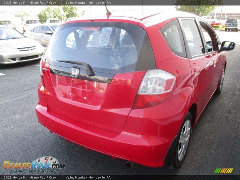 2013 Honda Fit Milano Red / Gray Photo #5