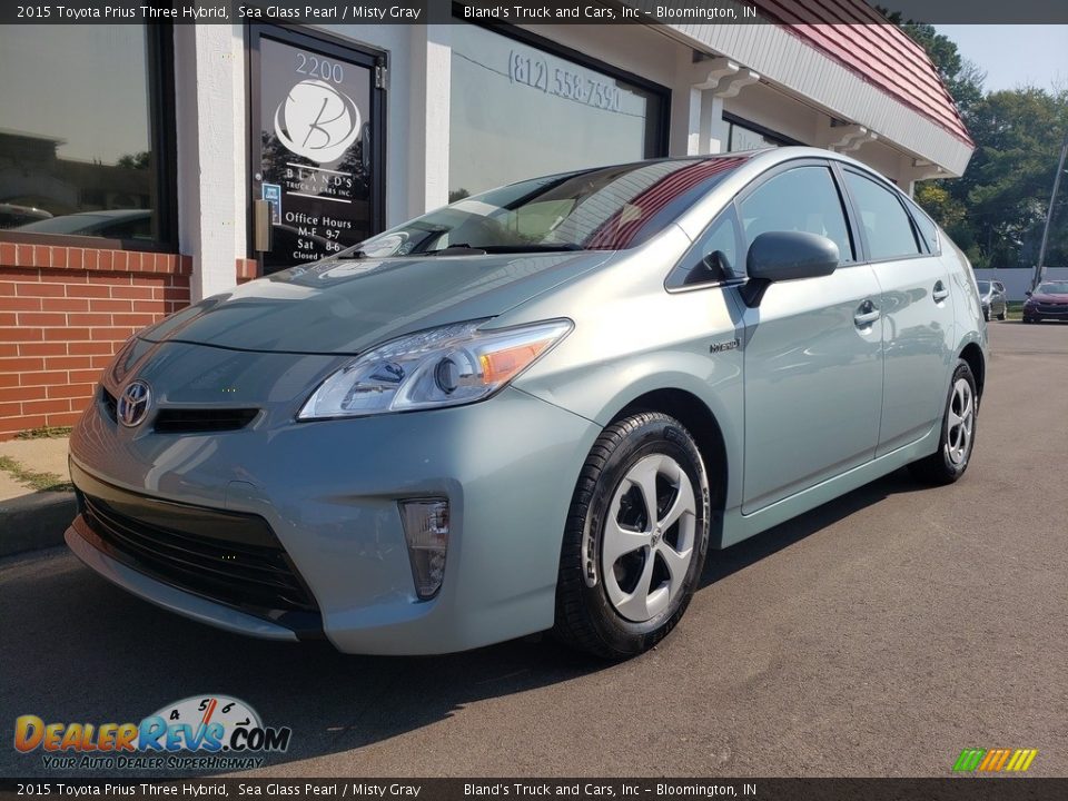 2015 Toyota Prius Three Hybrid Sea Glass Pearl / Misty Gray Photo #2