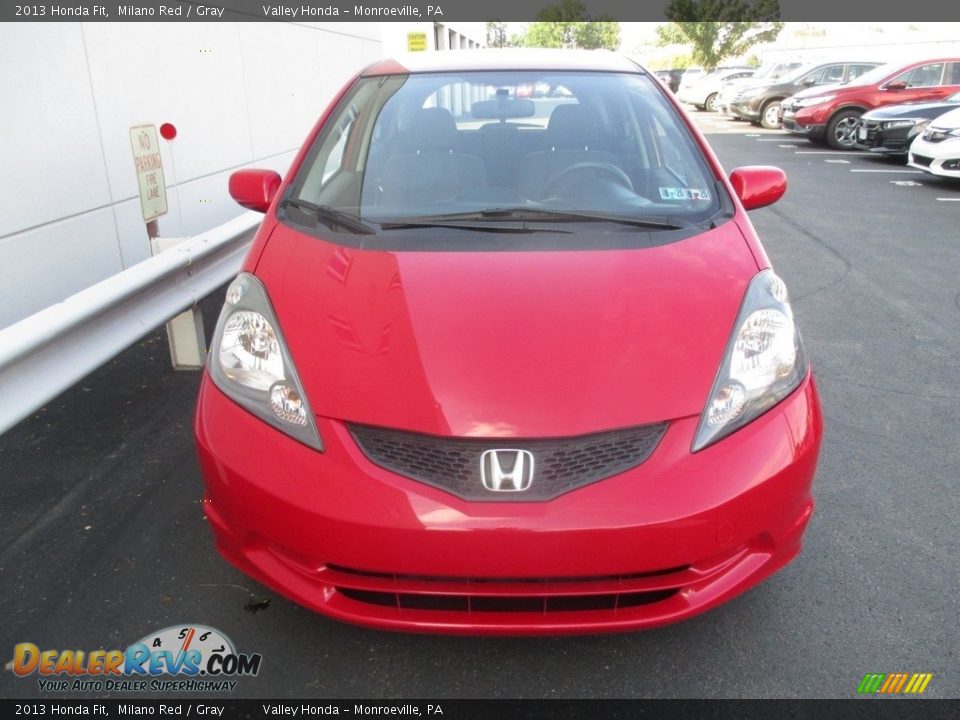 2013 Honda Fit Milano Red / Gray Photo #8