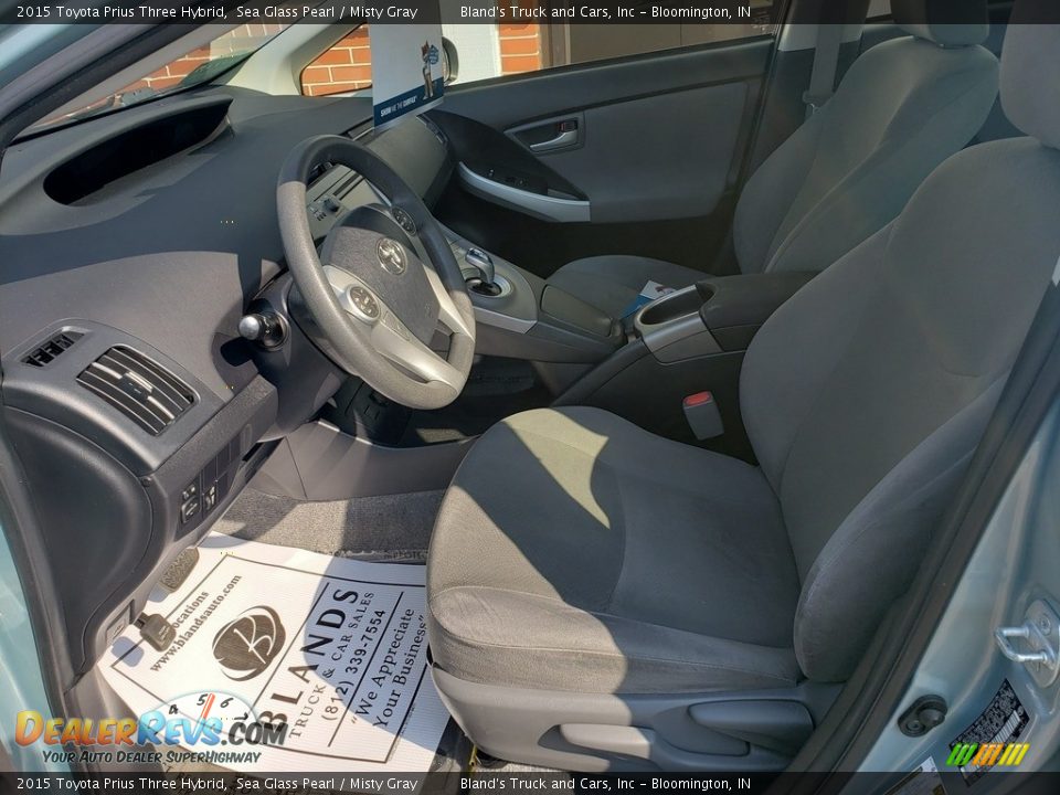 2015 Toyota Prius Three Hybrid Sea Glass Pearl / Misty Gray Photo #6