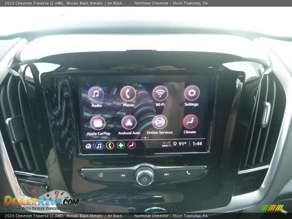 2020 Chevrolet Traverse LS AWD Mosaic Black Metallic / Jet Black Photo #17