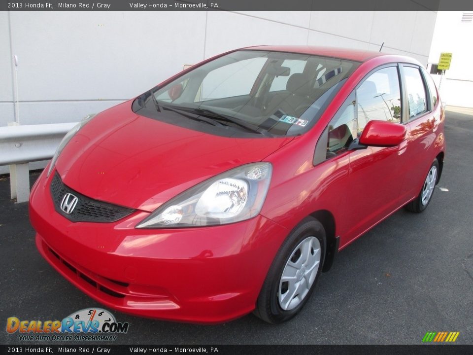 2013 Honda Fit Milano Red / Gray Photo #9