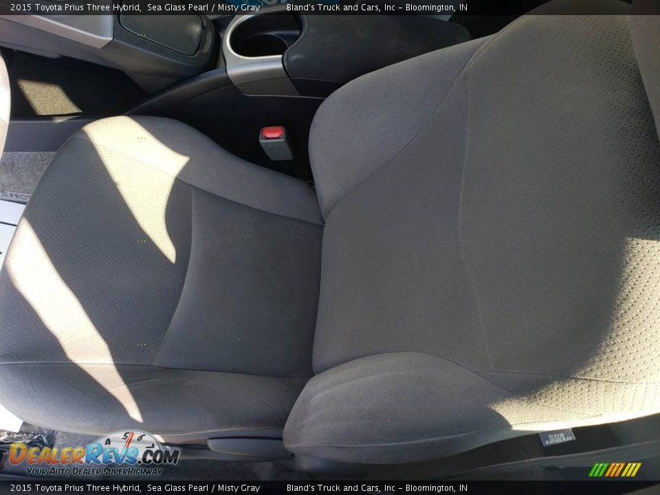 2015 Toyota Prius Three Hybrid Sea Glass Pearl / Misty Gray Photo #7