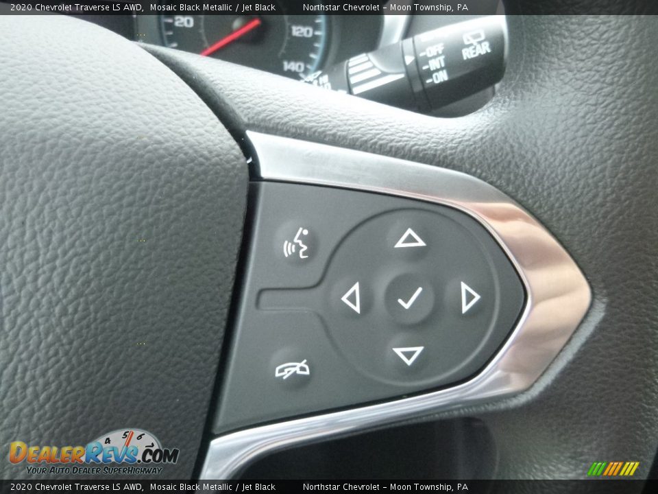 2020 Chevrolet Traverse LS AWD Mosaic Black Metallic / Jet Black Photo #19