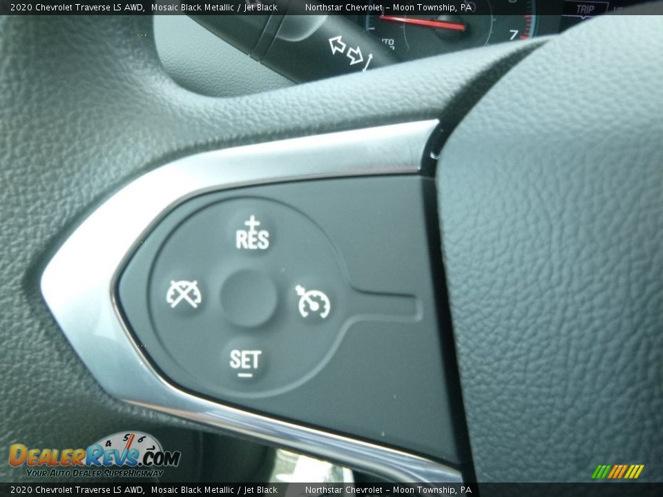 2020 Chevrolet Traverse LS AWD Mosaic Black Metallic / Jet Black Photo #20