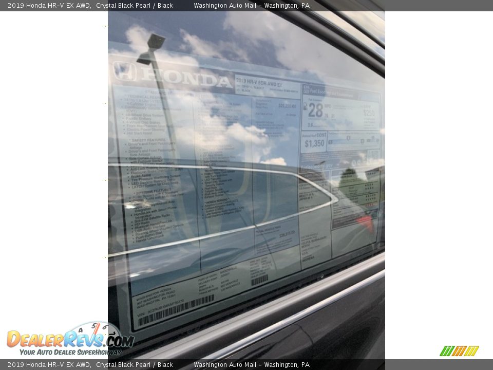 2019 Honda HR-V EX AWD Crystal Black Pearl / Black Photo #15