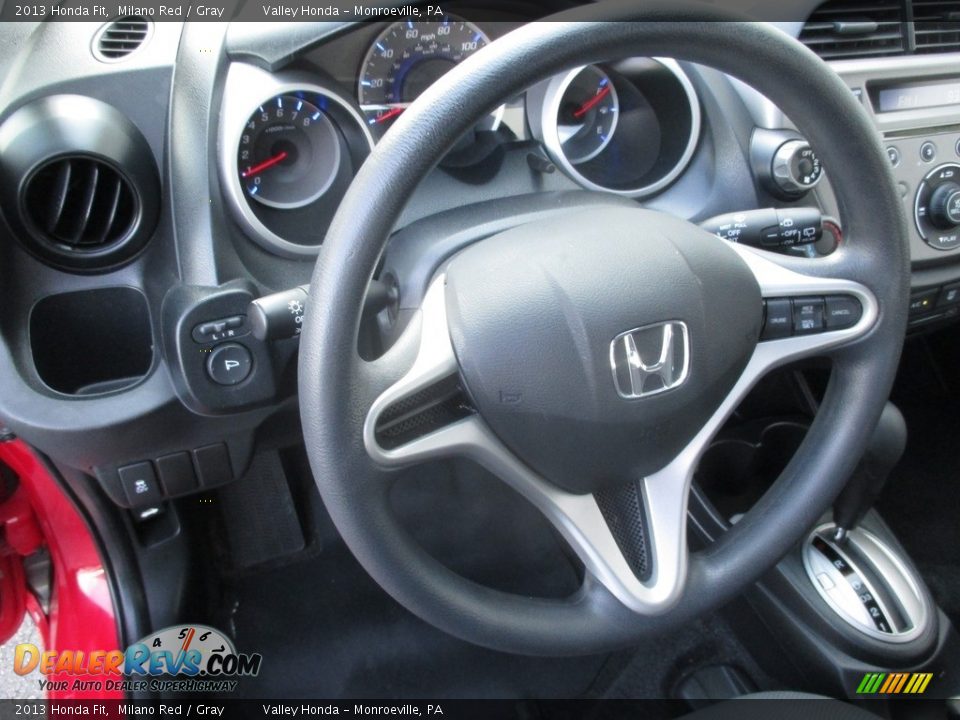 2013 Honda Fit Milano Red / Gray Photo #13