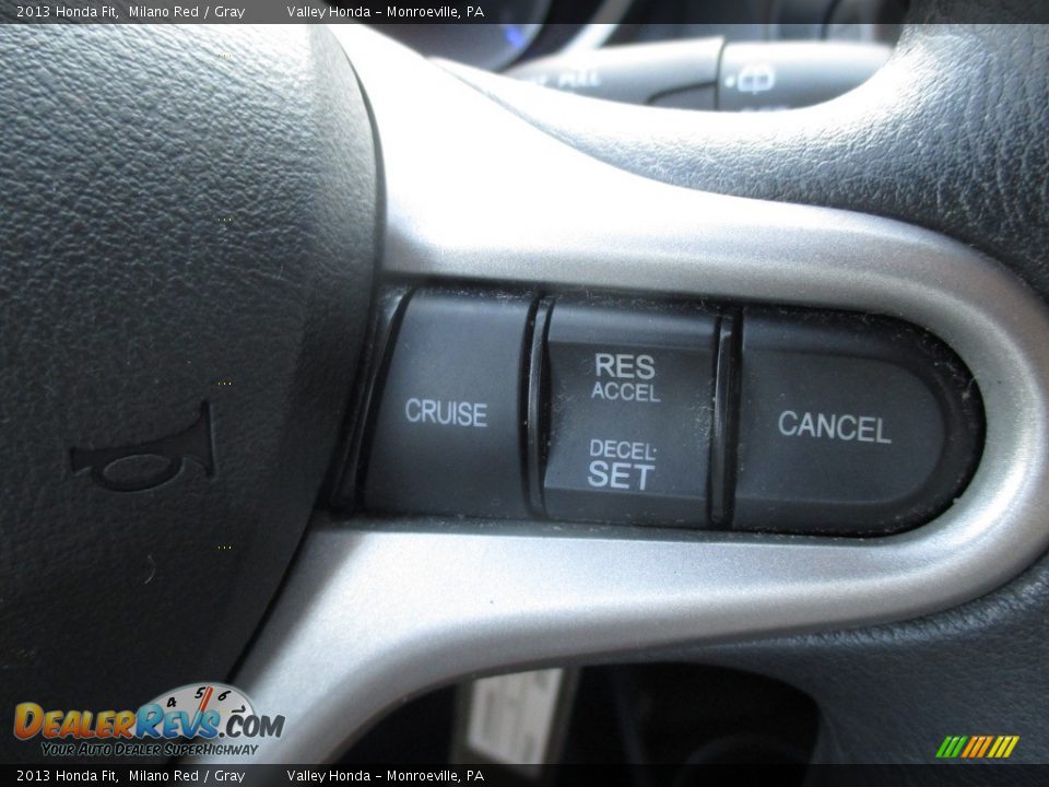 2013 Honda Fit Milano Red / Gray Photo #16