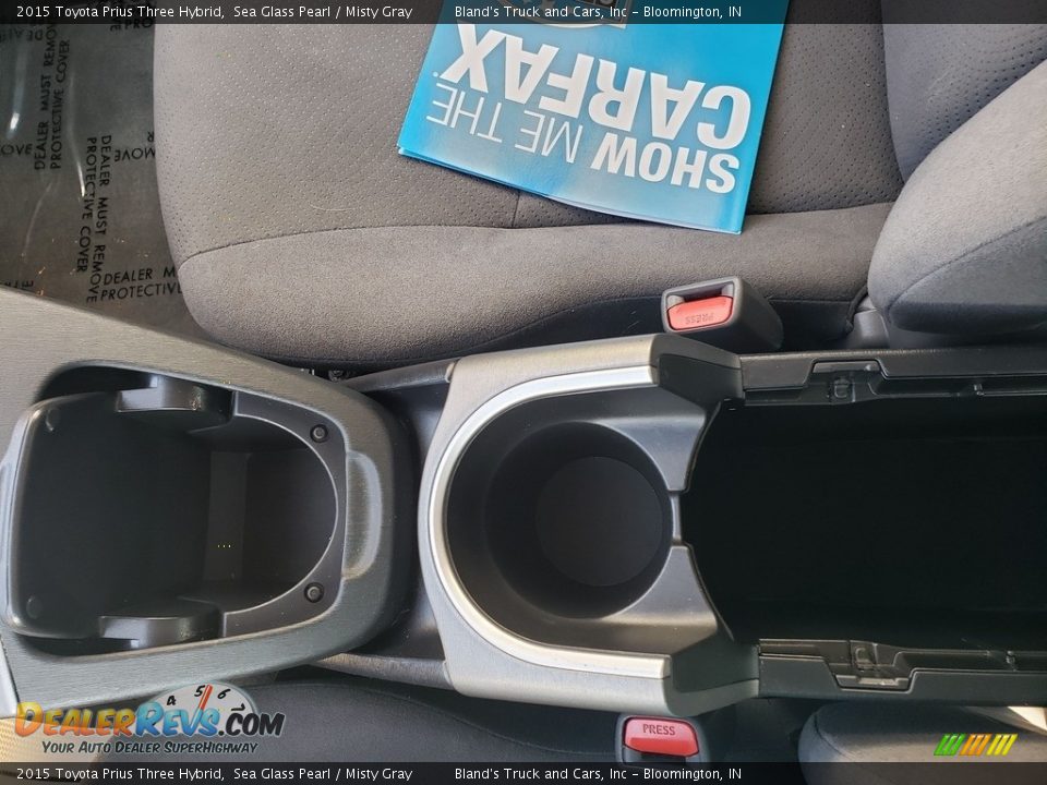 2015 Toyota Prius Three Hybrid Sea Glass Pearl / Misty Gray Photo #23