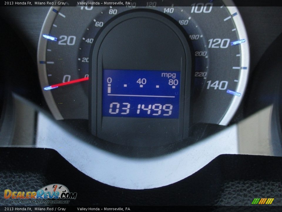 2013 Honda Fit Milano Red / Gray Photo #20