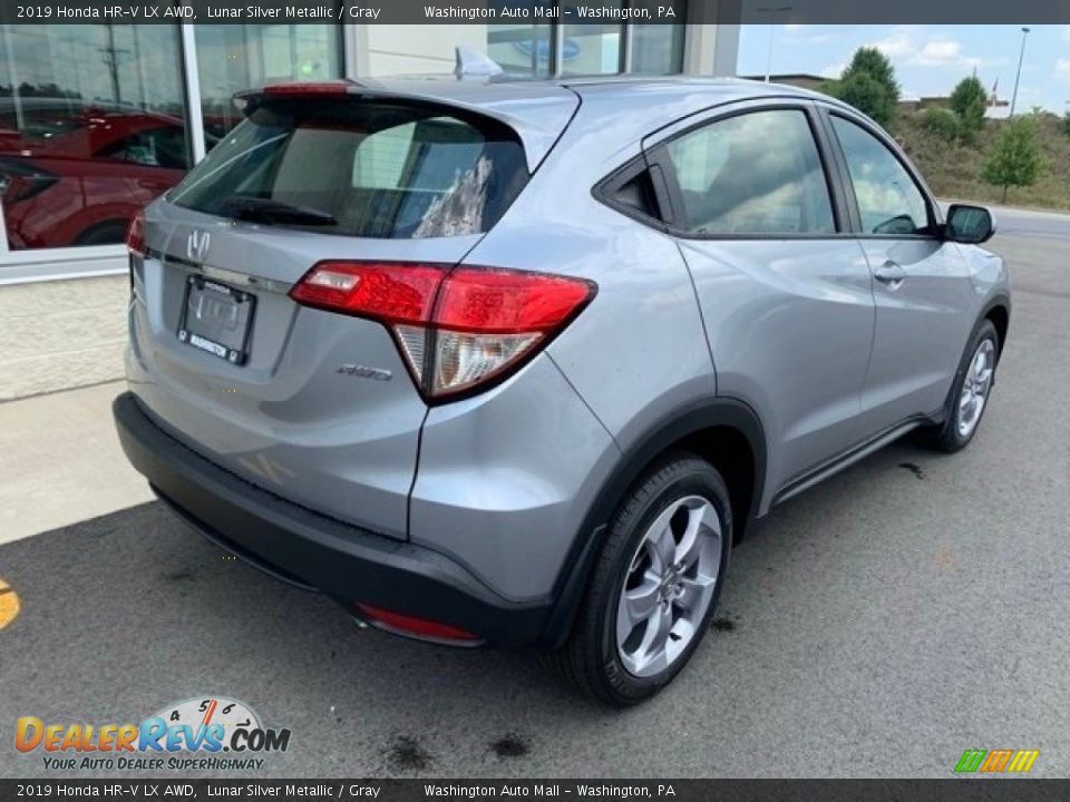 2019 Honda HR-V LX AWD Lunar Silver Metallic / Gray Photo #7