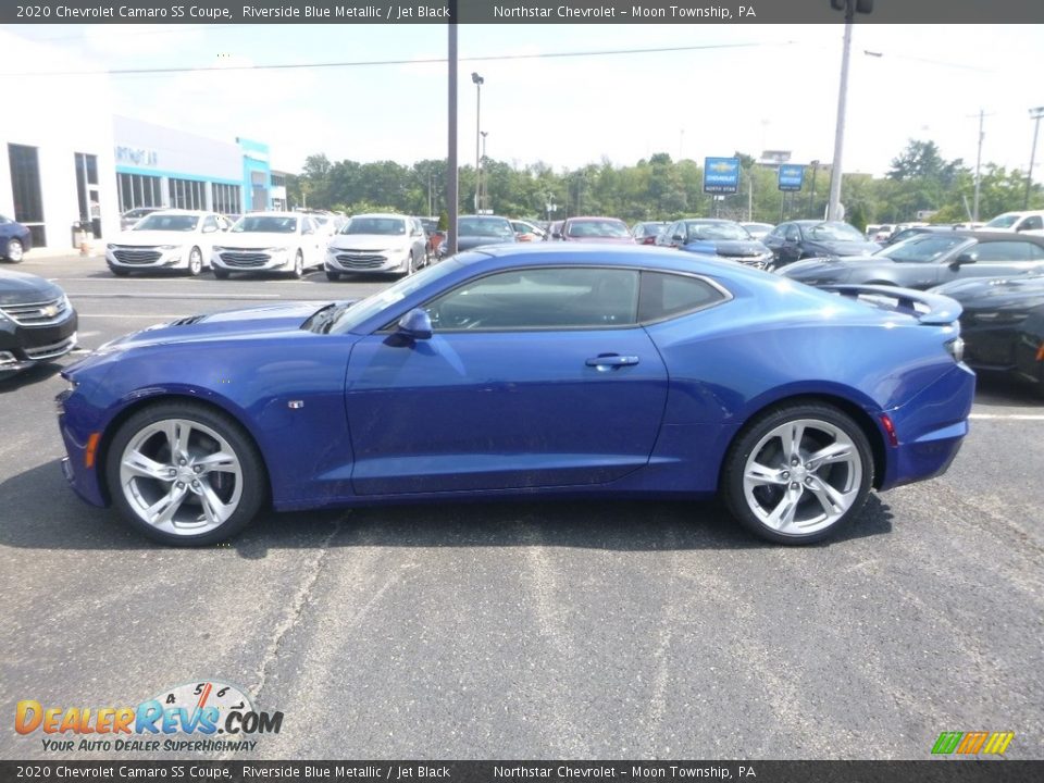 Riverside Blue Metallic 2020 Chevrolet Camaro SS Coupe Photo #2