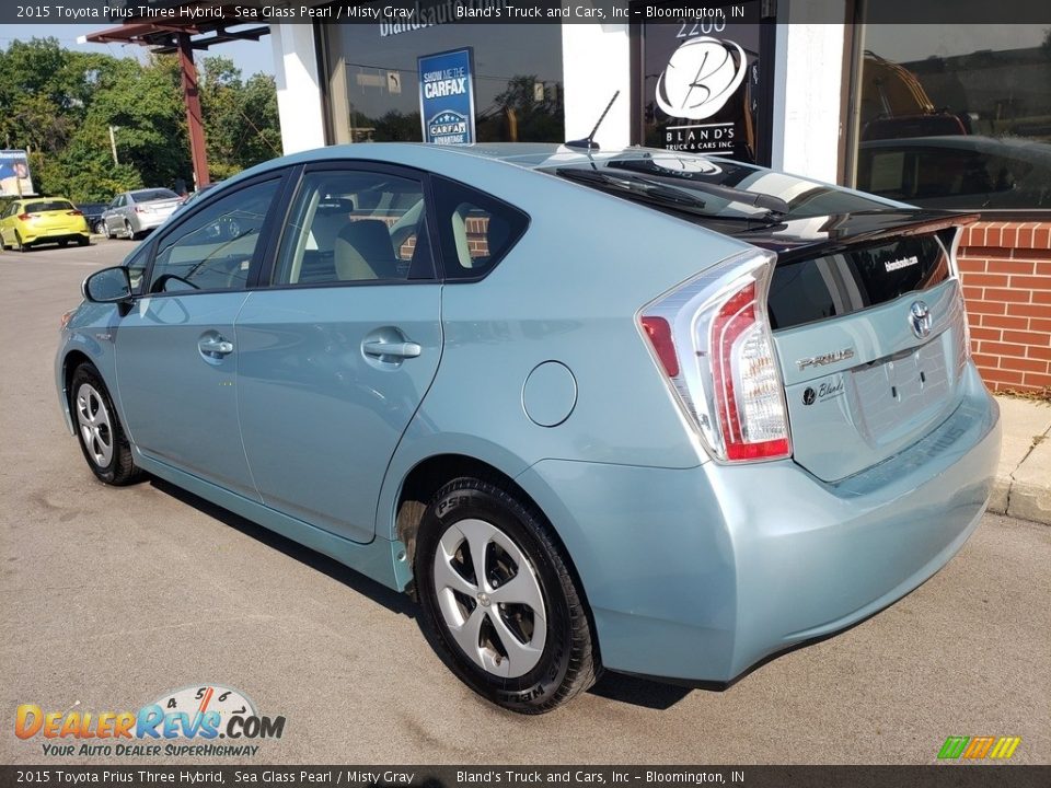 2015 Toyota Prius Three Hybrid Sea Glass Pearl / Misty Gray Photo #30