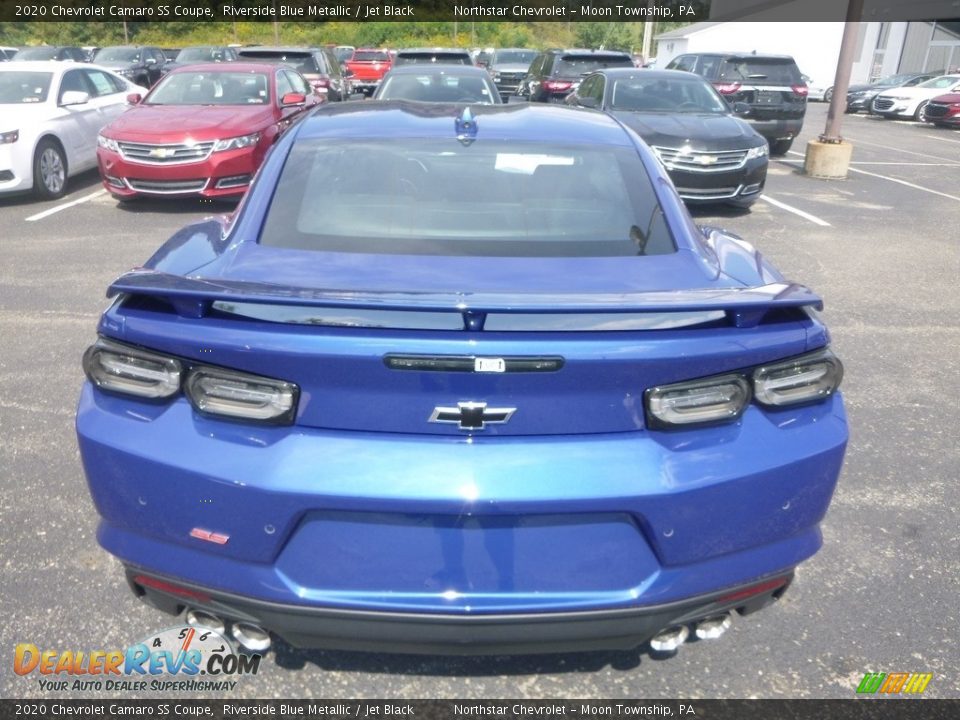 2020 Chevrolet Camaro SS Coupe Riverside Blue Metallic / Jet Black Photo #4