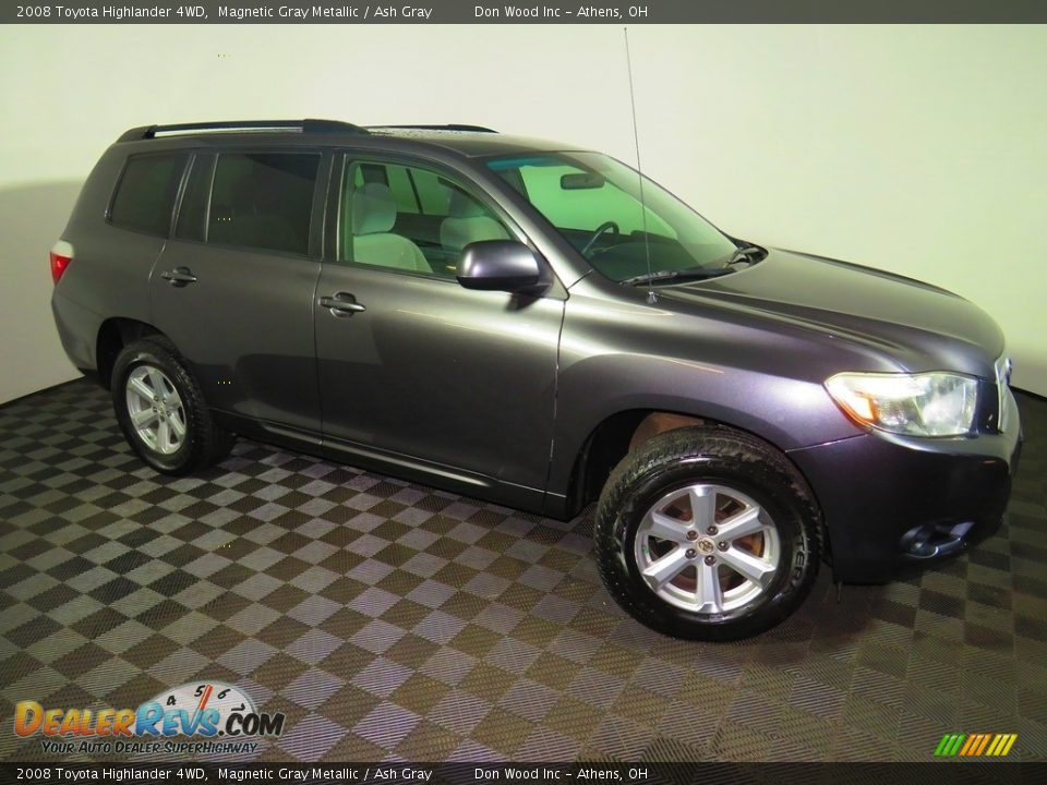 2008 Toyota Highlander 4WD Magnetic Gray Metallic / Ash Gray Photo #2