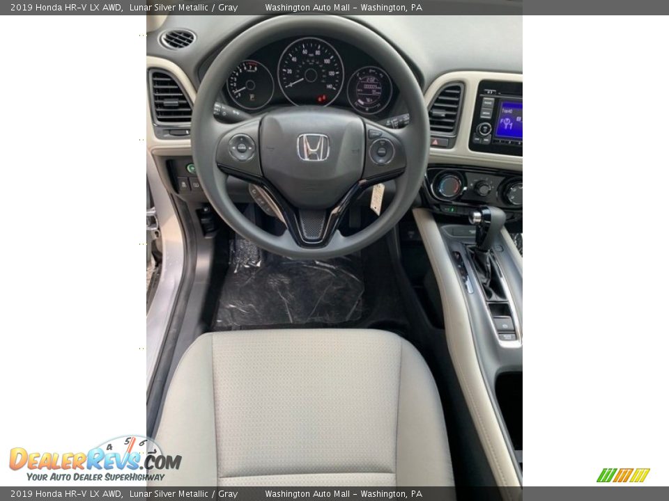 2019 Honda HR-V LX AWD Lunar Silver Metallic / Gray Photo #13