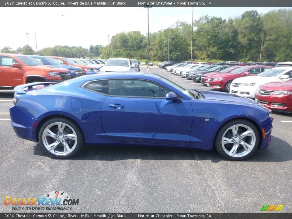 Riverside Blue Metallic 2020 Chevrolet Camaro SS Coupe Photo #6