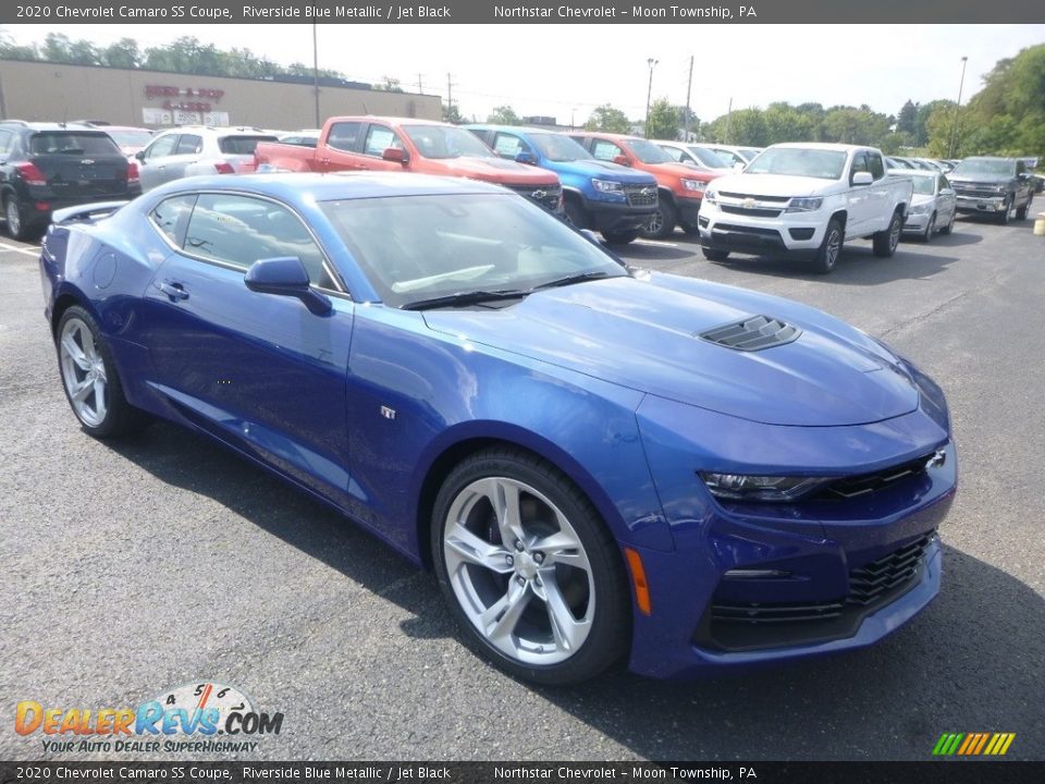 Riverside Blue Metallic 2020 Chevrolet Camaro SS Coupe Photo #7