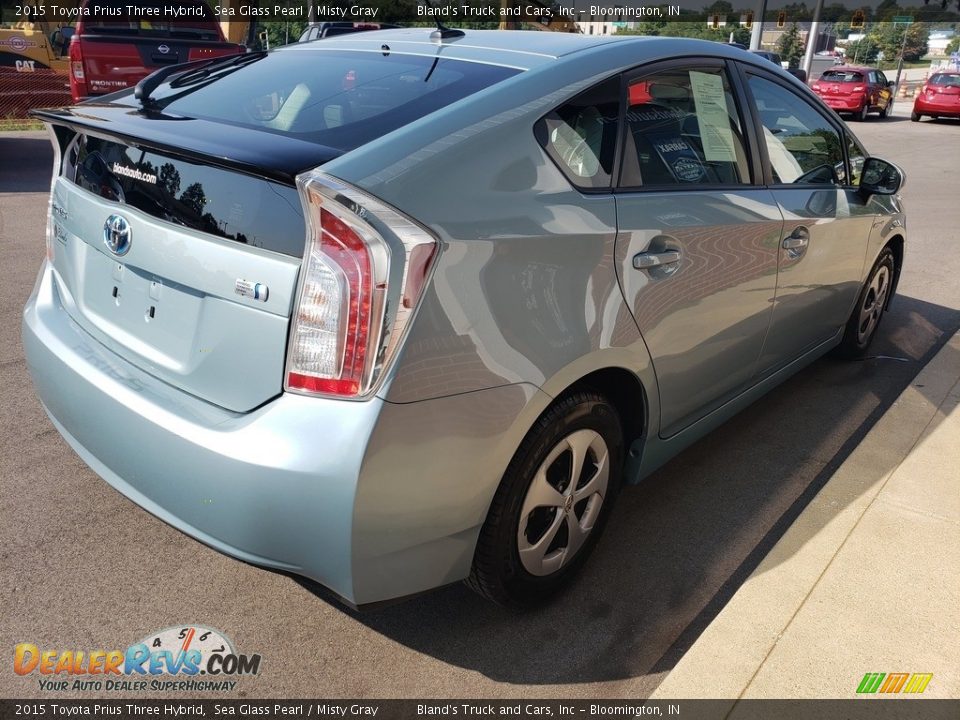 2015 Toyota Prius Three Hybrid Sea Glass Pearl / Misty Gray Photo #36