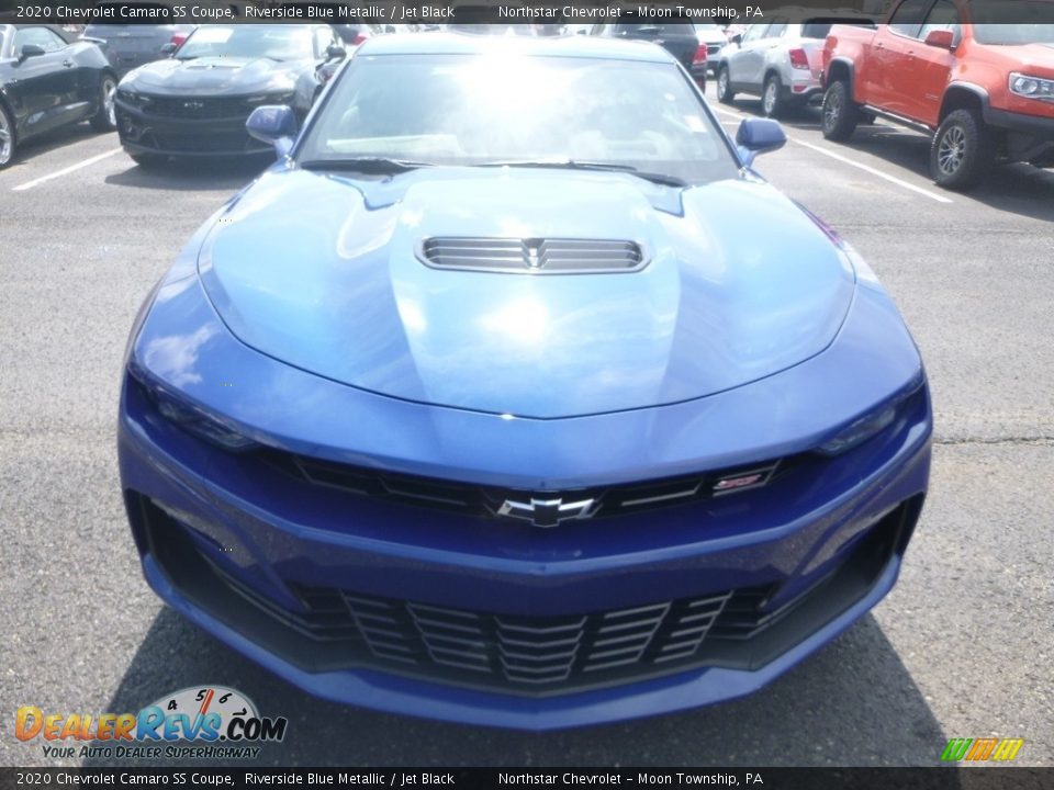 2020 Chevrolet Camaro SS Coupe Riverside Blue Metallic / Jet Black Photo #8