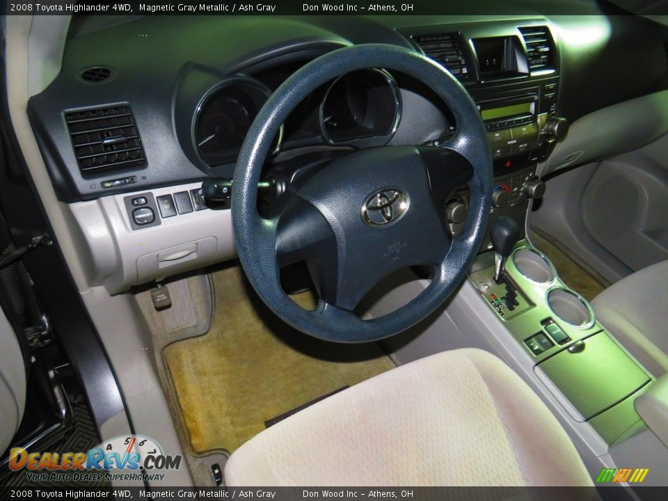2008 Toyota Highlander 4WD Magnetic Gray Metallic / Ash Gray Photo #18