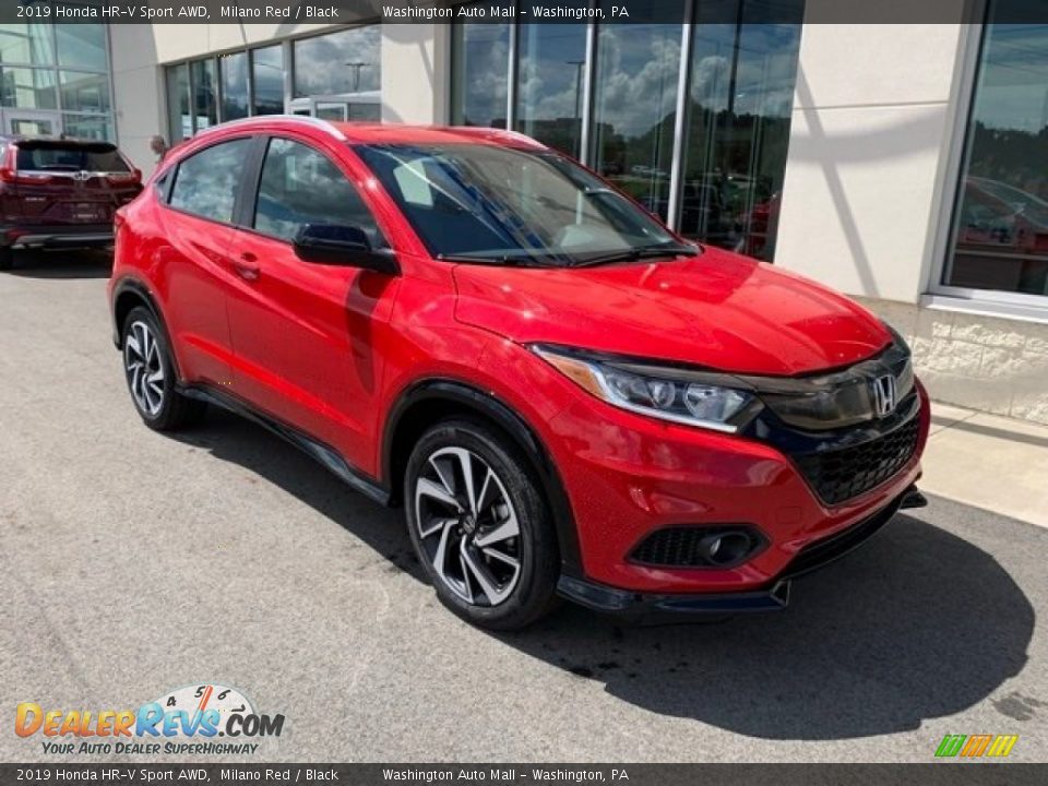 2019 Honda HR-V Sport AWD Milano Red / Black Photo #2