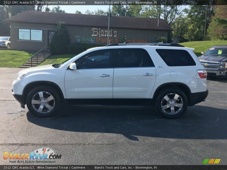 2012 GMC Acadia SLT White Diamond Tricoat / Cashmere Photo #1