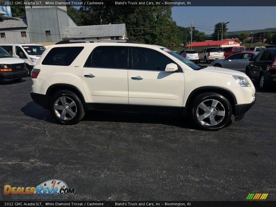 2012 GMC Acadia SLT White Diamond Tricoat / Cashmere Photo #5