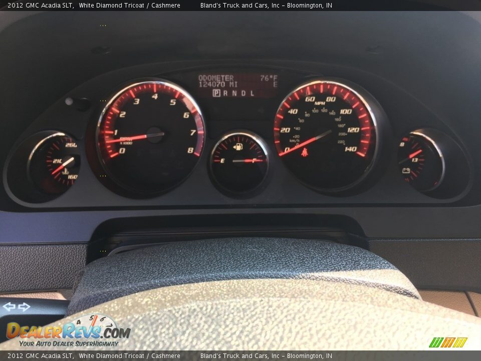 2012 GMC Acadia SLT White Diamond Tricoat / Cashmere Photo #16