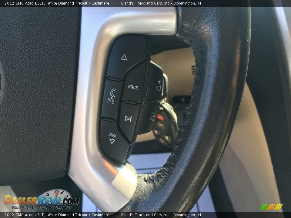 2012 GMC Acadia SLT White Diamond Tricoat / Cashmere Photo #18