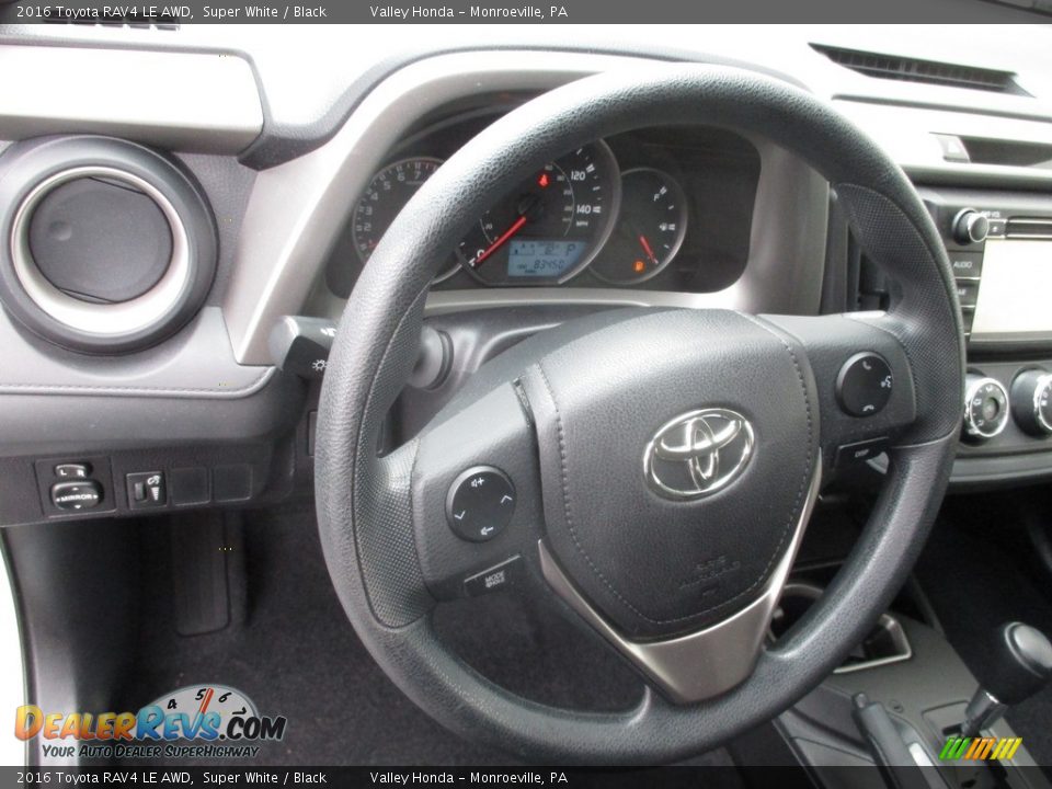 2016 Toyota RAV4 LE AWD Super White / Black Photo #13