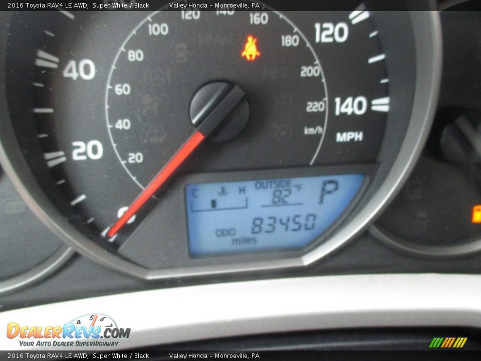 2016 Toyota RAV4 LE AWD Super White / Black Photo #20