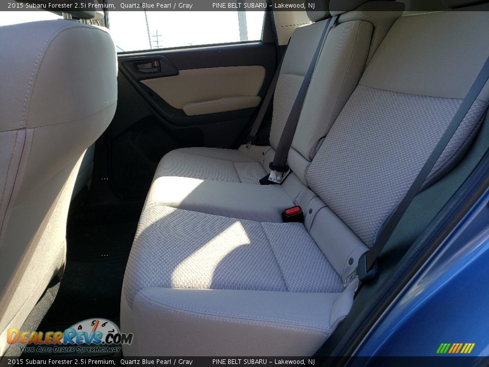 2015 Subaru Forester 2.5i Premium Quartz Blue Pearl / Gray Photo #3