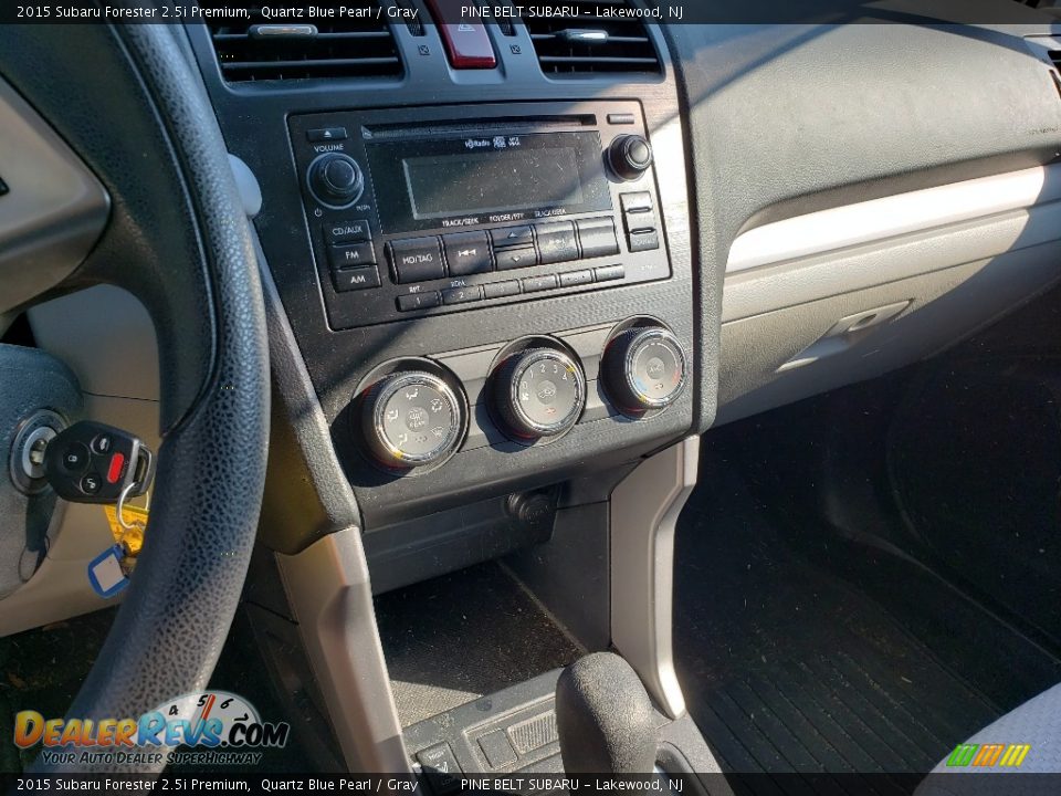 2015 Subaru Forester 2.5i Premium Quartz Blue Pearl / Gray Photo #4