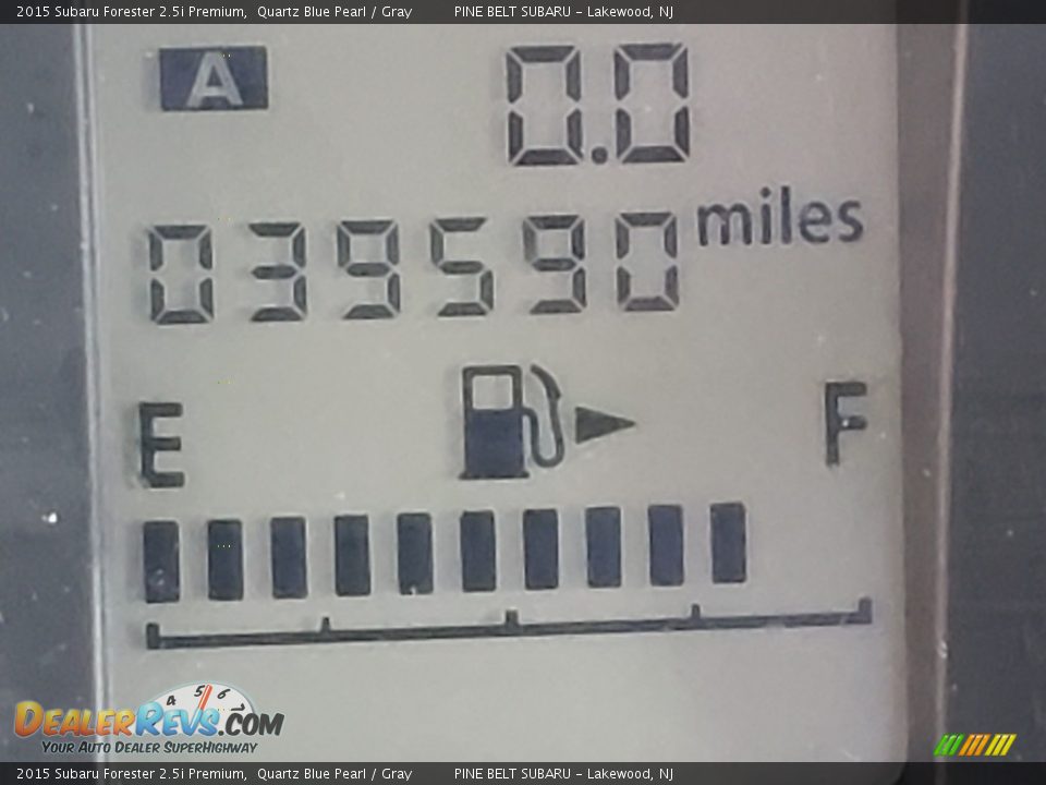 2015 Subaru Forester 2.5i Premium Quartz Blue Pearl / Gray Photo #5