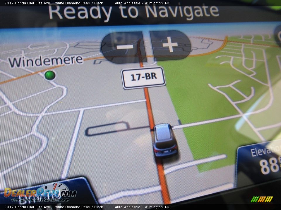 2017 Honda Pilot Elite AWD White Diamond Pearl / Black Photo #16