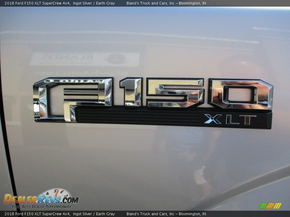 2018 Ford F150 XLT SuperCrew 4x4 Ingot Silver / Earth Gray Photo #35
