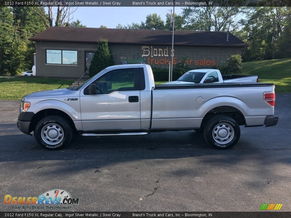 2012 Ford F150 XL Regular Cab Ingot Silver Metallic / Steel Gray Photo #1