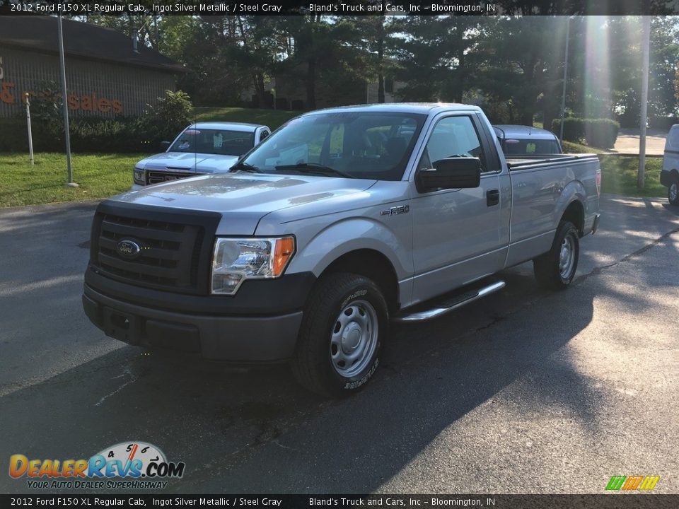 2012 Ford F150 XL Regular Cab Ingot Silver Metallic / Steel Gray Photo #2