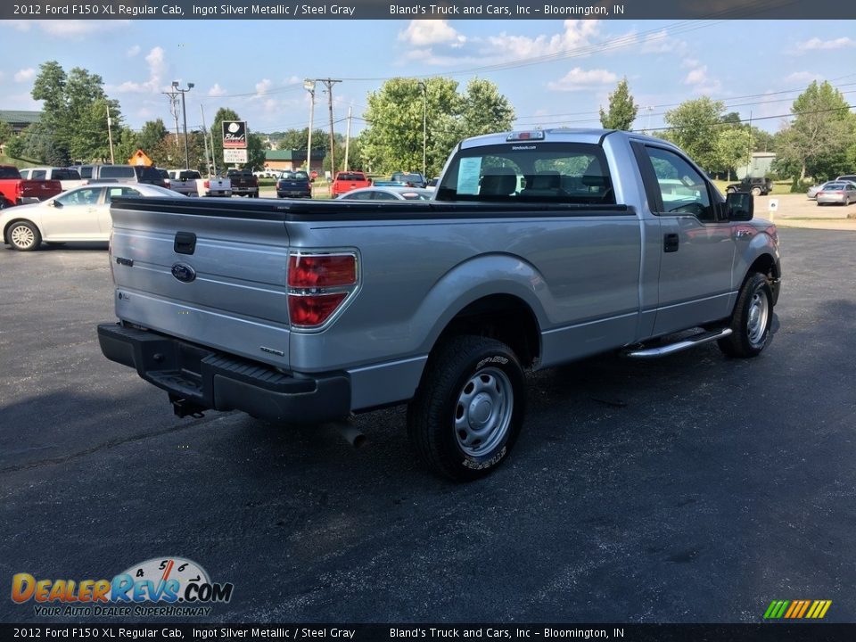 2012 Ford F150 XL Regular Cab Ingot Silver Metallic / Steel Gray Photo #6