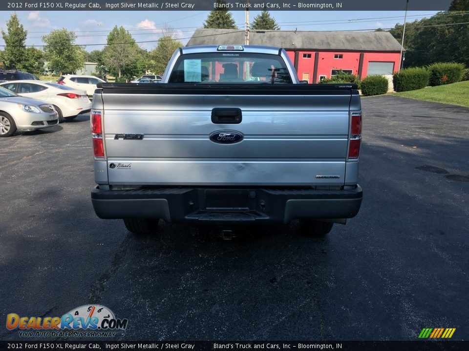 2012 Ford F150 XL Regular Cab Ingot Silver Metallic / Steel Gray Photo #7