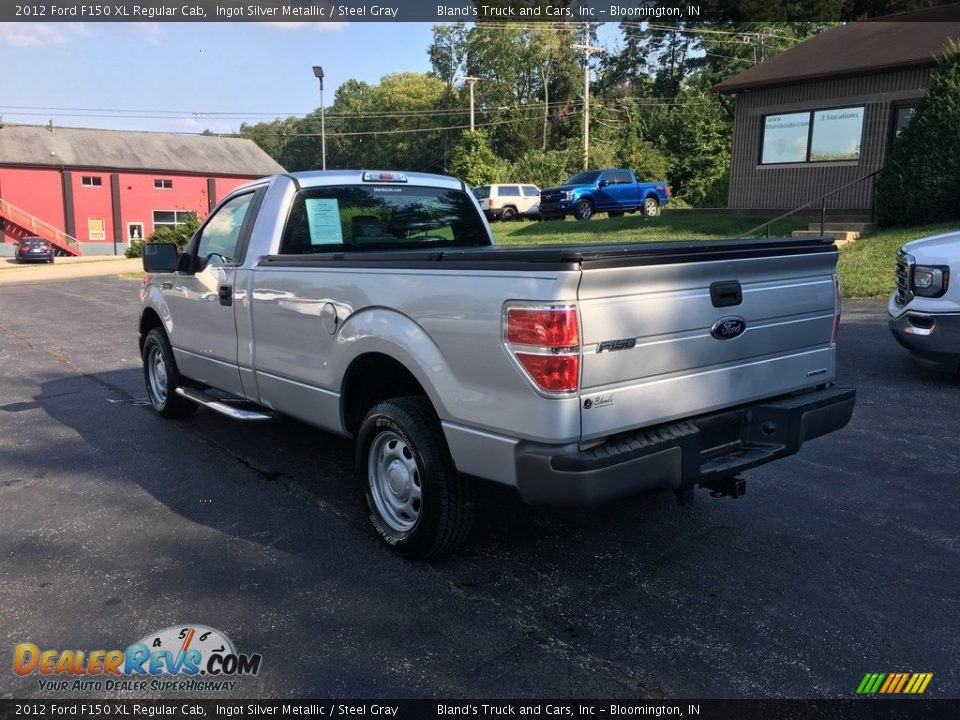 2012 Ford F150 XL Regular Cab Ingot Silver Metallic / Steel Gray Photo #8