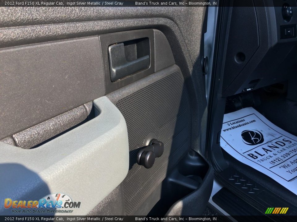 2012 Ford F150 XL Regular Cab Ingot Silver Metallic / Steel Gray Photo #11